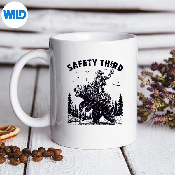 Safety Third Guys Grizzly Bear Cow Western Digital Design 3 Safety Third Guys Grizzly Bear Cow Western Digital Design - Image 3