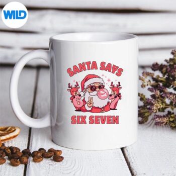 SantaSays67SixSevenXmasMeme67Christmasmug