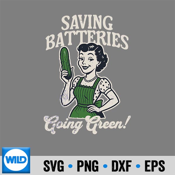 SavingBatteriesGoingGreenVintage