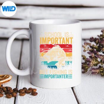 SchoolIsImportantButFishingIsImportanterFishBassmug