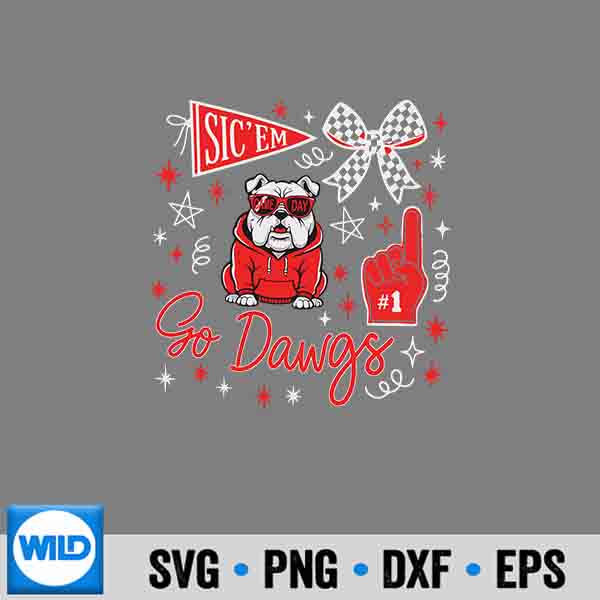 SicemGoDawgsBulldogGameDayFor