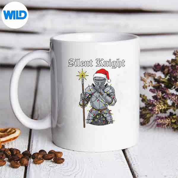 Silent Santa Knight Medieval Christmas Warrior Festive Vector Design 3 Silent Santa Knight Medieval Christmas Warrior Festive Vector Design - Image 3