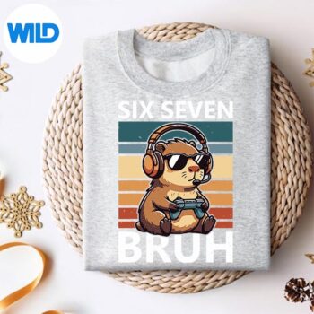 SixSevenBruh67MemeCapybaraRetroGamingsweater