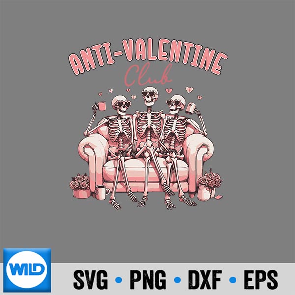 SkeletonAntiValentineClubVintage