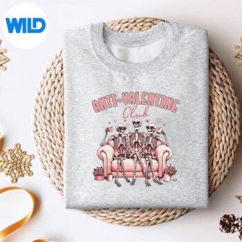 SkeletonAntiValentineClubVintagesweater