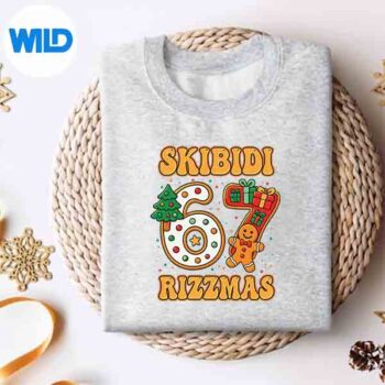 Skibidi67RizzmasSixSevenMemeChristmasGirlssweater