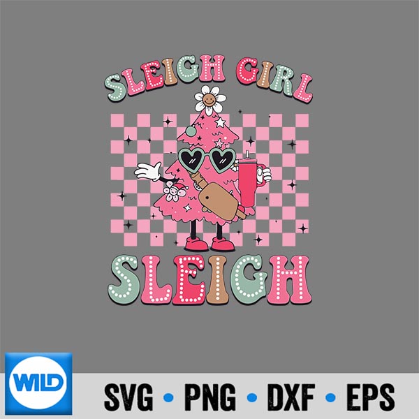 SleighGirlSleighPinkChristmasTreeCakeBeltBagXmas