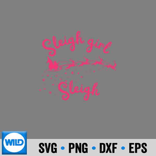 Sleigh Girl Sleigh Queen Cute Christmas Sleigh SVG PNG 7 SleighGirlSleighQueenCuteChristmasSleigh