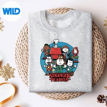 SnoopyHouseStrangerThingsParodysweater