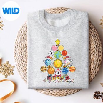 SolarSystemChristmasTreePlanetAstronomyScienceTeachersweater