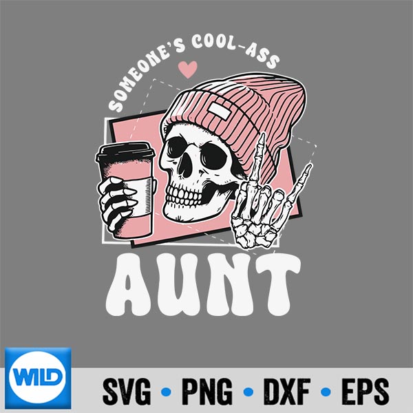 SomeonesCoolAssAuntCoolAuntieClubSkeletonSkull