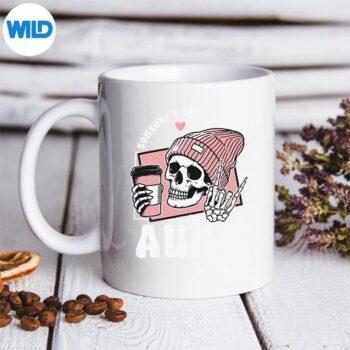 SomeonesCoolAssAuntCoolAuntieClubSkeletonSkullmug