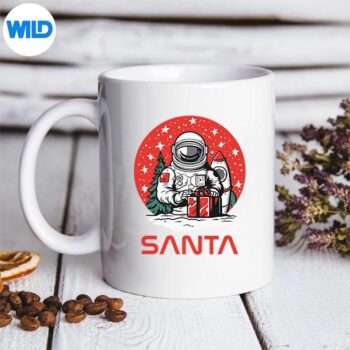 Space Santa Claus Astronaut Cosmos Presents Cool Christmas PNG SVG for Cricut 5 SpaceSantaClausAstronautCosmosPresentsCoolChristmasmug