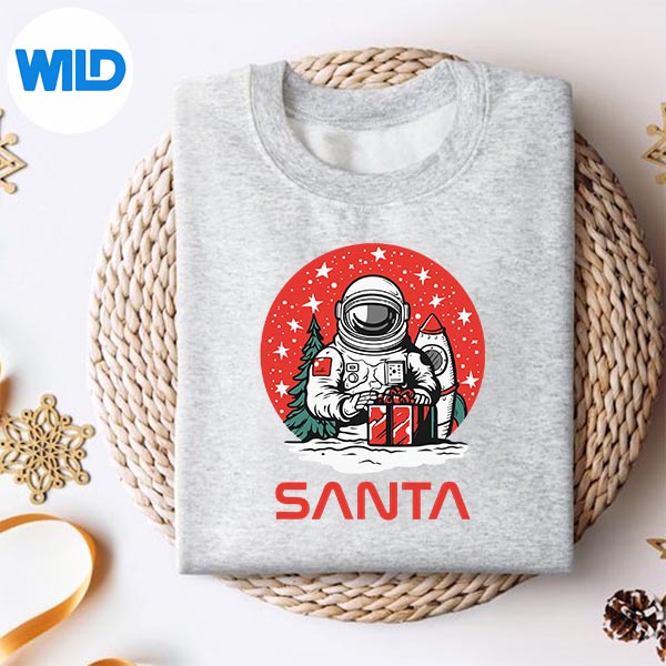 Space Santa Claus Astronaut Cosmos Presents Cool Christmas PNG SVG for Cricut 2 Space Santa Claus Astronaut Cosmos Presents Cool Christmas PNG SVG for Cricut - Image 2