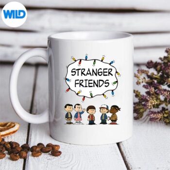 StrangerFriendsChristmasLightsStrangerThingsParodymug