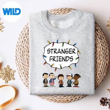 StrangerFriendsChristmasLightsStrangerThingsParodysweater