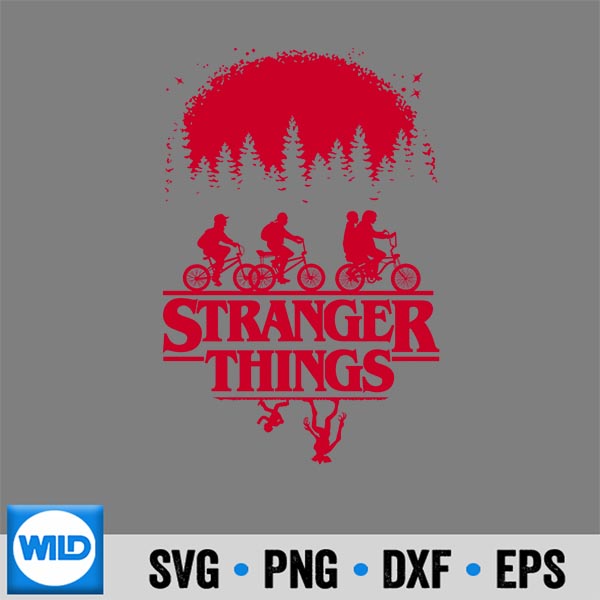 Stranger Things Riding Bikes Red Cut File 6 StrangerThingsRidingBikesRed