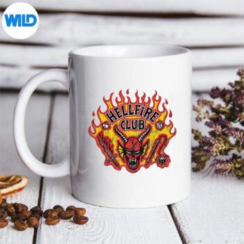 Stranger Things Season 5 Hellfire Club Distressed Silhouette SVG PNG Cut File 5 StrangerThingsSeason5HellfireClubDistressedmug