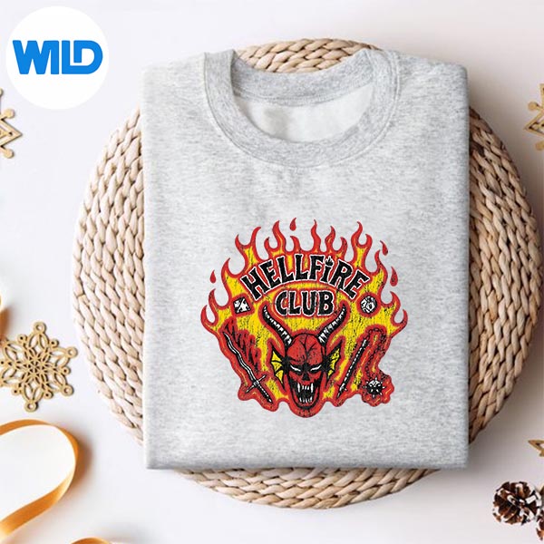 Stranger Things Season 5 Hellfire Club Distressed Silhouette SVG PNG Cut File 2 Stranger Things Season 5 Hellfire Club Distressed Silhouette SVG PNG Cut File - Image 2