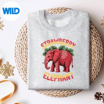 Strawberry Elephant Cute Meme Italian Brainrot Girl SVG PNG Digital Design 4 StrawberryElephantCuteMemeItalianBrainrotGirlsweater