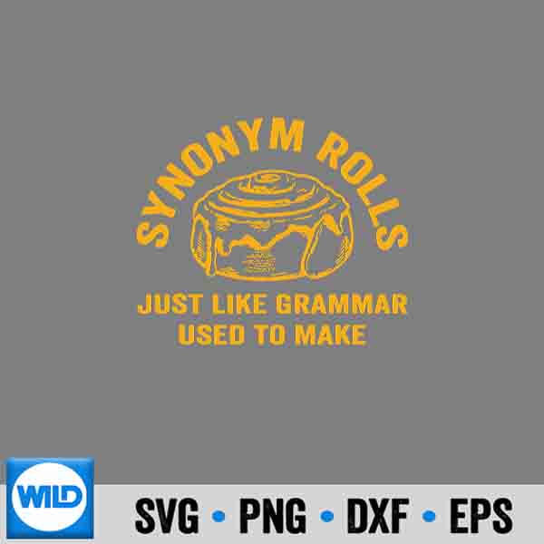 SynonymRollsJokeCinnamonRollsGrammarPunTeacher