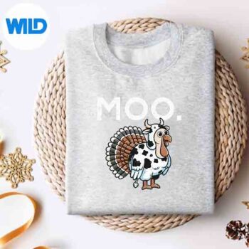 ThanksgivingMooTurkeyCowFallFarmsweater