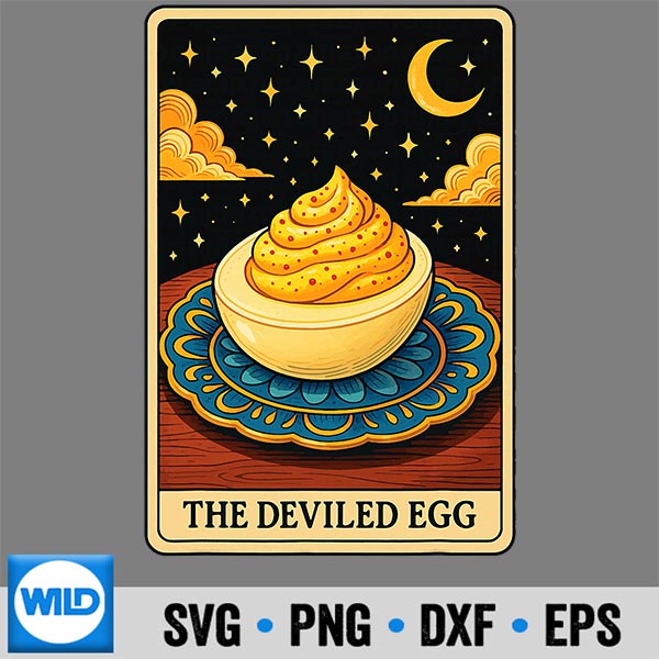 The Deviled Egg Tarot Card Vector Design 6 TheDeviledEggTarotCard