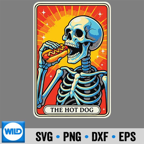 The Hot Dog Tarot Card Silhouette SVG PNG 6 TheHotDogTarotCard