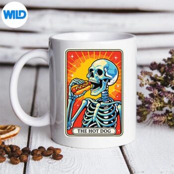 The Hot Dog Tarot Card Silhouette SVG PNG 5 TheHotDogTarotCardmug