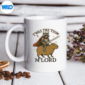 TheTismMLordRaccoonVintageCapybaraAutismmug