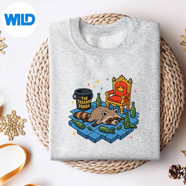 The Trashed Panda Raccoon Party Humor Digital Download 2 The Trashed Panda Raccoon Party Humor Digital Download - Image 2