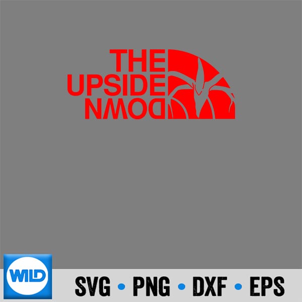 The Upside Down Stranger Things Silhouette SVG PNG