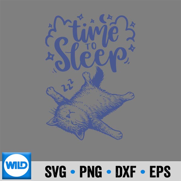 TimeToSleepCuteSleepingCatNapLover