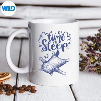 TimeToSleepCuteSleepingCatNapLovermug
