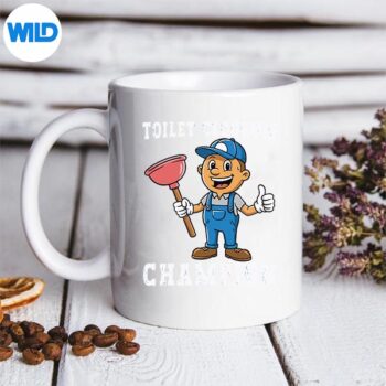 ToiletCloggingChampionPlumberHumorJokeDadmug