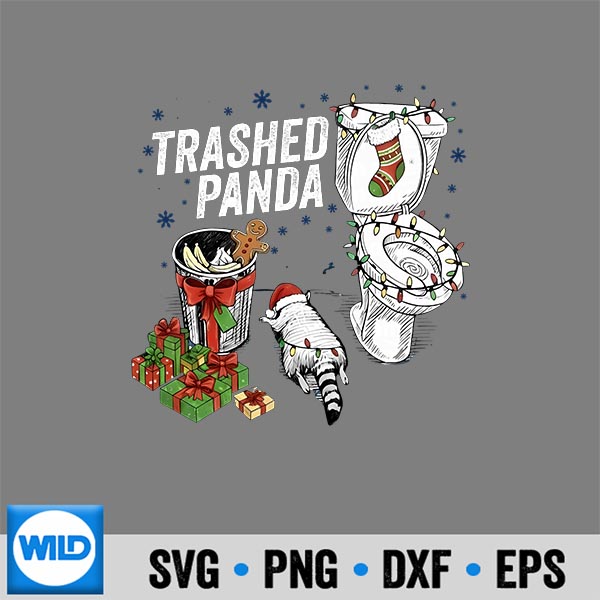 Trashed Panda Drunk Racoon Lights Christmas Digital Download 6 TrashedPandaDrunkRacoonLightsChristmas