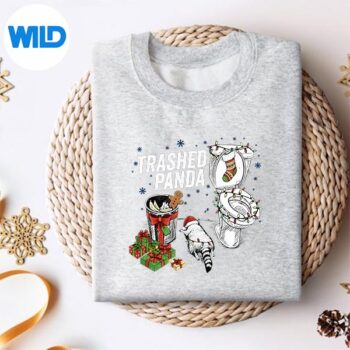 Trashed Panda Drunk Racoon Lights Christmas Digital Download 4 TrashedPandaDrunkRacoonLightsChristmassweater