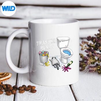 Trashed Panda Drunk Racoon Vintage Digital Design 5 TrashedPandaDrunkRacoonVintagemug 1
