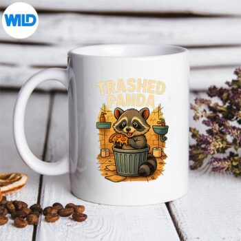 Trashed Panda Raccoon Eating Pizza Digital Download 5 TrashedPandaRaccoonEatingPizzamug