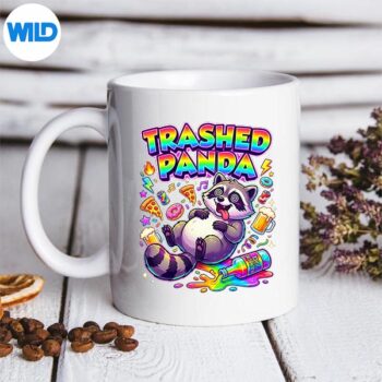 Trashed Panda Racoon Gets Drunk Sarcastic Humour Design for Cricut 5 TrashedPandaRacoonGetsDrunkSarcasticHumourmug