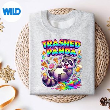 Trashed Panda Racoon Gets Drunk Sarcastic Humour Design for Cricut 4 TrashedPandaRacoonGetsDrunkSarcasticHumoursweater