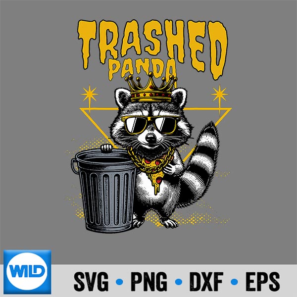 Trashed Panda Vintage Digital Design 6 TrashedPandaVintage