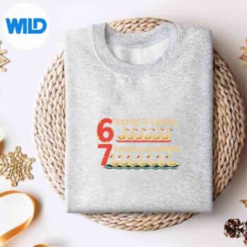 Trendy Silly Goose 6 Geese Laying 7 Swans Swimming Six Seven Vector Design 4 TrendySillyGoose6GeeseLaying7SwansSwimmingSixSevensweater