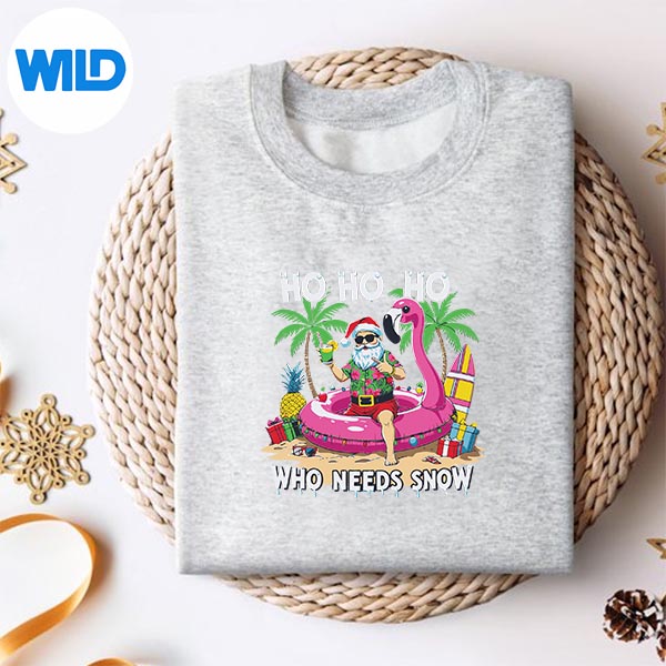 Tropical Santa Christmas Vacation Beach Digital Design 2 Tropical Santa Christmas Vacation Beach Digital Design - Image 2