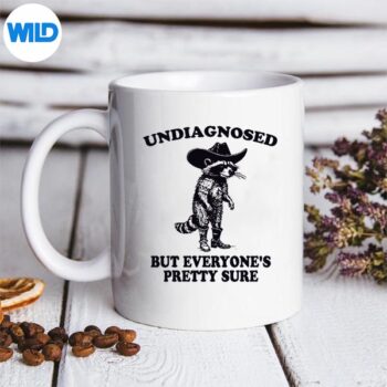 UndiagnosedButEveryonesPrettySureCowRaccoonmug