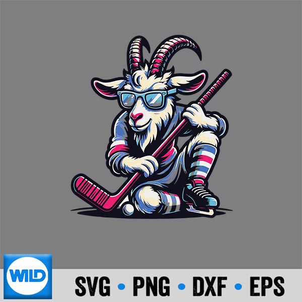 UniqueGoatIceHockeyGoalieTeamPlayerCoolArt