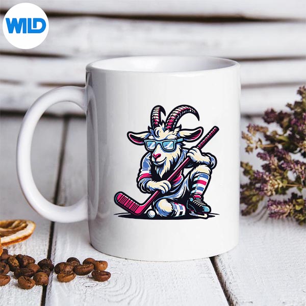 Unique Goat Ice Hockey Goalie Team Player Cool Art PNG SVG for Cricut 3 Unique Goat Ice Hockey Goalie Team Player Cool Art PNG SVG for Cricut - Image 3