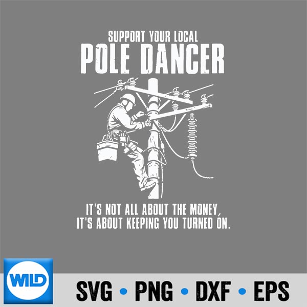 UtilityElectricLinemanSupportLocalPoleDancer