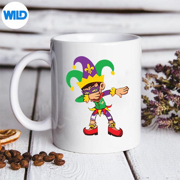 Vintage Dabbing Jester Hat Mardi Gras SVG PNG Digital Design 3 Vintage Dabbing Jester Hat Mardi Gras SVG PNG Digital Design - Image 3