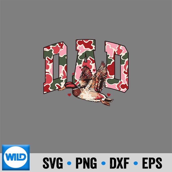 VintageDadCamoValentineHolidayMatchingFamily